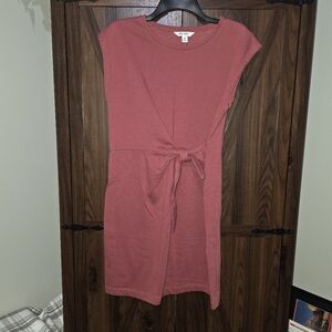 Sleeveless NINE WEST Casual Body Hugging Ruched, Tank Dress Size Medium